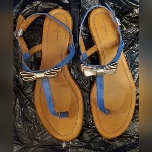 Women's Thong Sandals- Blue
